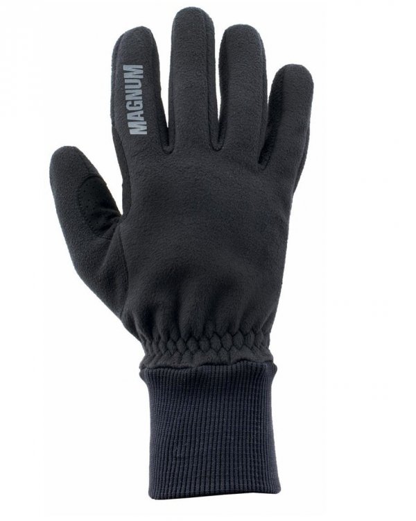 Magnum rukavice Magnum Hawk černé M technické rukavice silikonové výtisky na dlani prodyšná a větru odolná materiál: 100% polyester