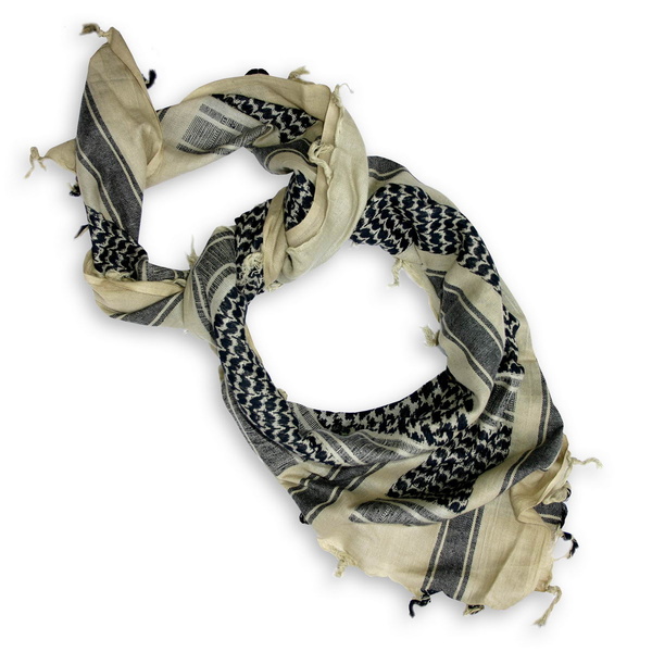 MFH šátek PLO 115X110 cm černá/písková šátek PLO       šátek PLO tzv. "Arafatka"     výhodou jsou její rozměry