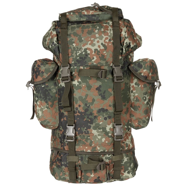 MFH batoh BW bojový BW kvalitní replika bojového batohu   Německý combat batoh z pevného polyesteru - obvodové kompresní popruhy