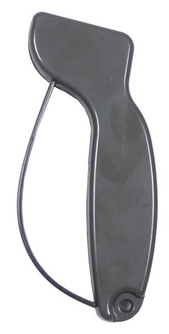 MFH ostřič nožů zelený ostřič nožů zelený      brusná plocha je ocelová ve tvaru písmene "V"     rukojeť je opatřena plastovým chráničem proti pořezání při broušení     rozměr: 14