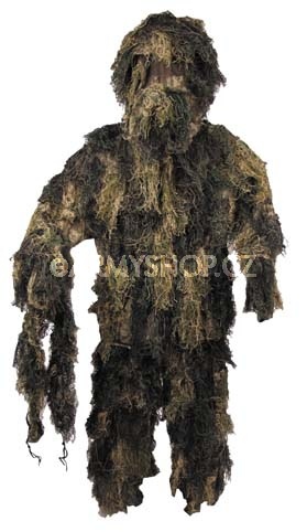 MFH Hejkal - maskovací oděv woodland M/L Hejkal - maskovací oděv woodland         4 dílný maskovací oblek (kalhoty