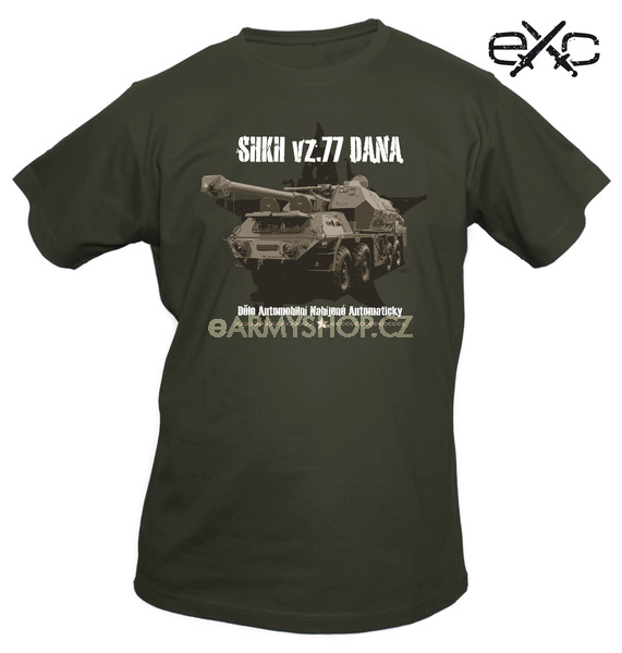 eXc tričko eXc - SHKN vz.77 DANA M kvalitní tričko s motivem armádní techniky   Limited Edition: Military Vehicles materiál: 100% bavlna Prát a žehlit po rubu! nové zboží