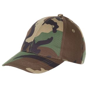 MFH čepice baseball dětská woodland čepice sportovní dětská   čepice sportovní dětská regulovatelná jednotná velikost materiál: 65% polyester