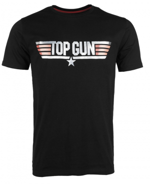 Mil-Tec tričko Top Gun XXL originální tričko Paramount pro filmové vydání 2. dílu 'Top Gun' tisk „TOP GUN“ kulatý výstřih střih objímající tělo 100% bavlna
