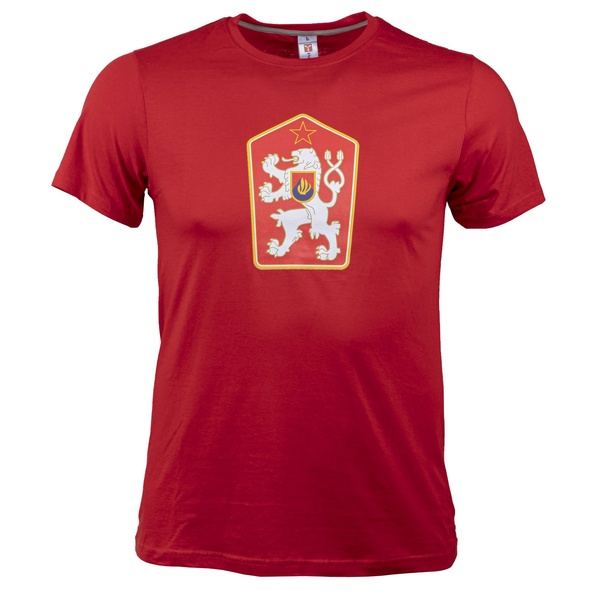 tričko Retro ČSSR červené XXXXL tričko Retro ČSSR červené pánské tričko s krátkým rukávem a kulatým výstřihem 1