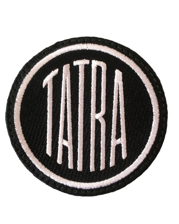 Tatra nášivka Tatra černá suchý zip průměr 6