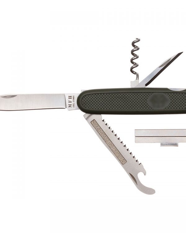 MFH nůž kapesní BW nůž kapesní BW   4dílný kapesní nůž s federálním orlem pila