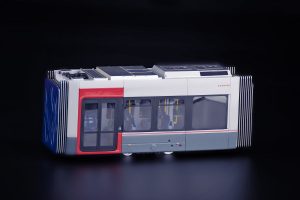 IMC Models model tramvaj se zvedacími bloky resinový sběratelský model v měřítku 1:50 výrobce IMC models