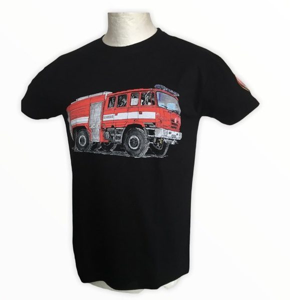 Tatra tričko TATRA pánské T815 6x6 hasič černé XXXL materiál: 100% bavlna prát a žehlit po rubu! nové zboží