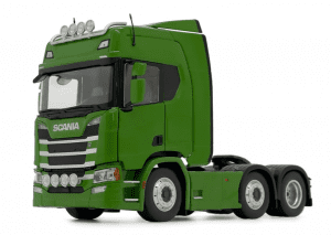 MarGe Models model Scania R500 6x2 zelená sběratelský model v měřítku 1:32 výrobce: MarGe Models materiál: kov/plast