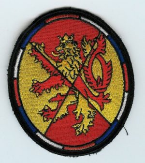 Originál AČR Nášivka AČR Vojenská policie červenožlutá velitelství Vojenské policie Praha rozměry: 9 x 7