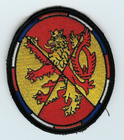 Originál AČR Nášivka AČR Vojenská policie červenožlutá velitelství Vojenské policie Praha rozměry: 9 x 7