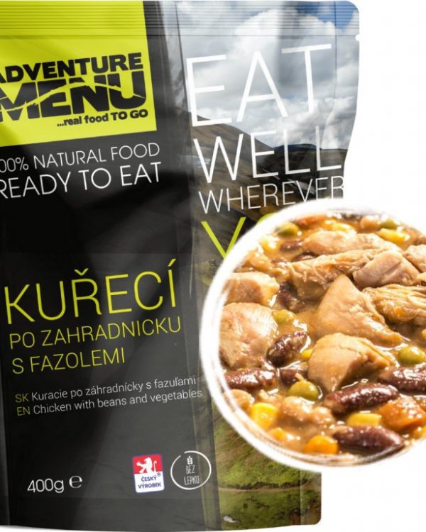 Adventure Menu Kuřecí po zahradnicku s fazolemi 400g Pochutnej si jako v restauraci