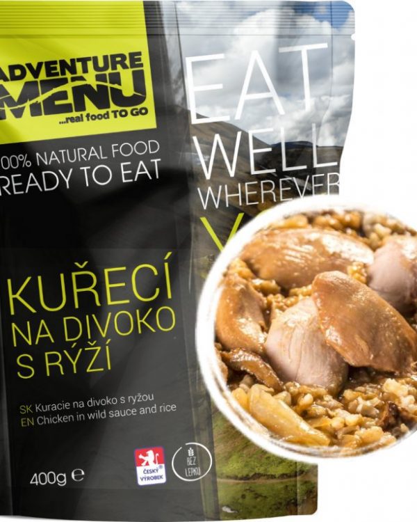 Adventure Menu Kuře na divoko s rýží 400g Pochutnej si jako v restauraci