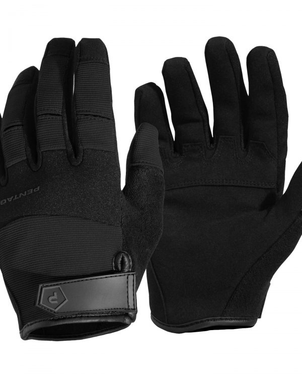 Pentagon rukavice Pentagon Mongoose černé M robustní nylonový materiál kožená dlaňová část střih přizpůsobený pro lepší pohyb prstů lehké s úpravou proti pocení