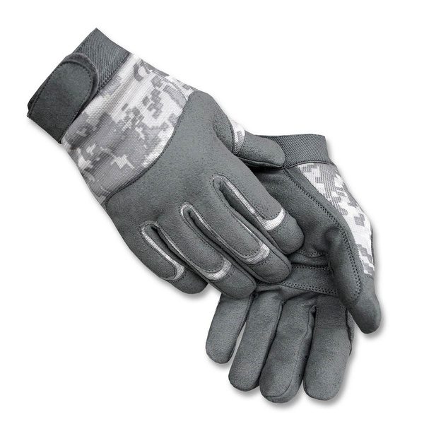 Mil-Tec rukavice Army at-digital M rukavice Army at-digital  Rukavice army gloves černé   velcro zapínání kombinace pružného materiálu a syntetické kůže krátký střih rukavic prsty mají po stranách malé otvory jako ventilaci rukavice mají univerzální využití do všech ročních období barva: černé   Materiál:   70% koženka 27% elastan 3% jiné vlákna údržba: ruční čištění výrobce: Mil-Tec   Velikostní tabulka:  rozměry (šířka ruky) S - 8 cm M - 9 cm L - 10 cm XL - 11 cm XXL - 12 cm