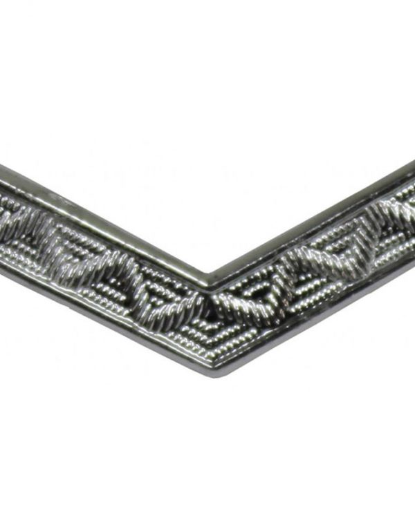Originál AČR odznak pásky stříbřitý V 5x30 pásky  Kovové pásky slouží k označení příslušnosti k vojenské škole a ročníku.