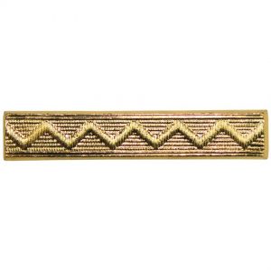 Originál AČR odznak pásky zlatový rovný 10x30 pásky  Kovové pásky slouží k označení příslušnosti k vojenské škole a ročníku.