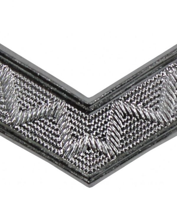 Originál AČR odznak pásky stříbřitý V 11x30 pásky  Kovové pásky slouží k označení příslušnosti k vojenské škole a ročníku.