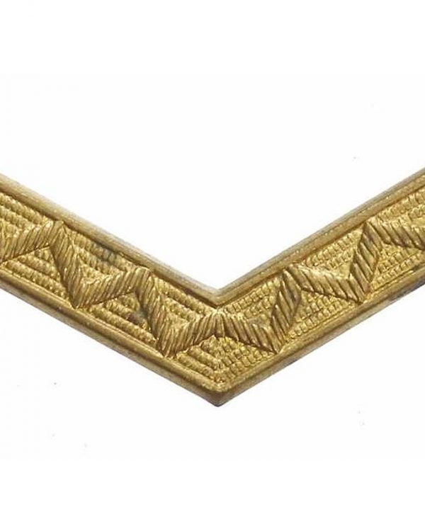 Originál AČR odznak pásky zlatový V 5x30 pásky  Kovové pásky slouží k označení příslušnosti k vojenské škole a ročníku.