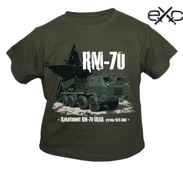 eXc tričko EXC dětské RM-70 146 Limited Edition: Military Vehicles materiál: 100% bavlna Prát a žehlit po rubu! nové zboží