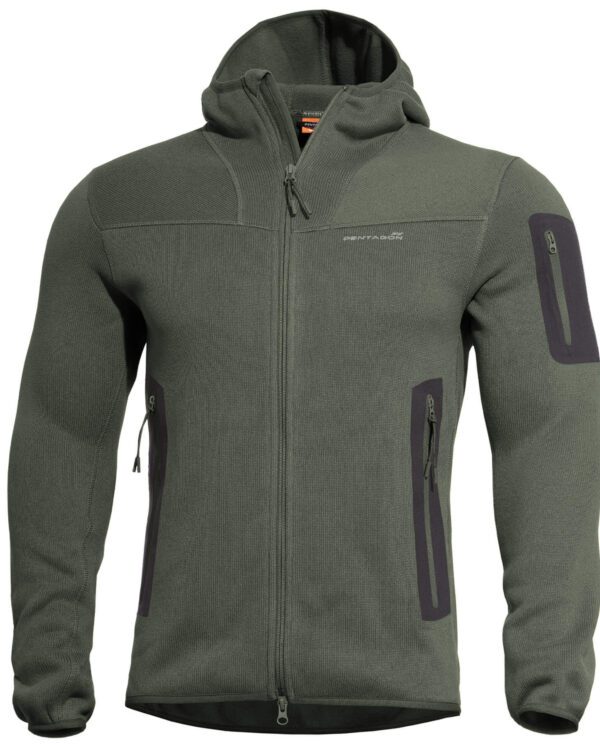 Pentagon mikina Pentagon Falcon Tactical Oliva S Pentagon MIKINA Falcon Tactical Sweater černá pánská hřejivá flísová mikina