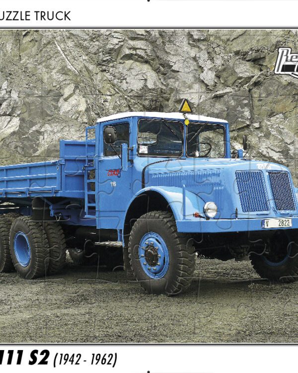 puzzle Truck Tatra 111 S2 -40 dílků PUZZLE TRUCK 14 - TATRA 111 S2 (1942 - 1962) 40 DÍLKŮ   Rozměry deskového puzzle: 37 cm x 29 cm Materiál: originál puzzle lepenka o síle 2 mm Rozměry balení: 37 cm x 29 cm Rozměry jednotlivých dílků: cca 4 x 5 cm Počet dílků: 40   Nevhodné pro děti do 3 let!!!  Sběratelská série EDICE RETRO-AUTA -TRUCK. Puzzle z této edice jsou nejen ideálním dárkem pro všechny automobilové nadšence