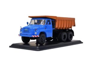 model Tatra T148 S1 sklápěč-modrá/oranžová SSM Kovový model nákladního vozu Tatra 148 S1