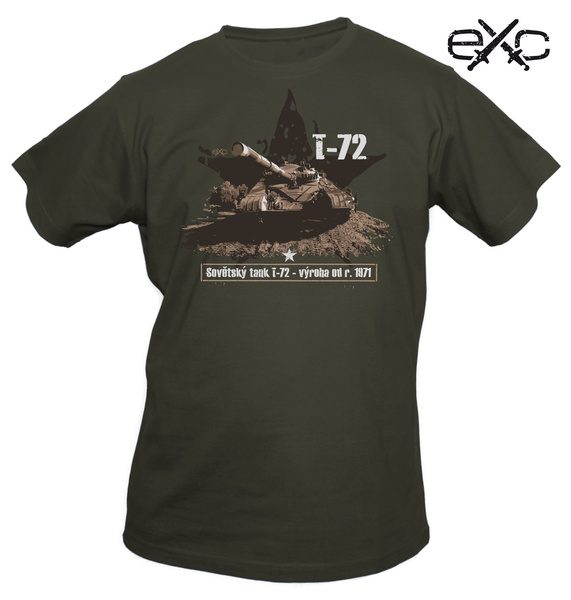 eXc tričko eXc - T 72 XXL kvalitní tričko s motivem armádní techniky   Limited Edition: Military Vehicles materiál: 100% bavlna Prát a žehlit po rubu! nové zboží