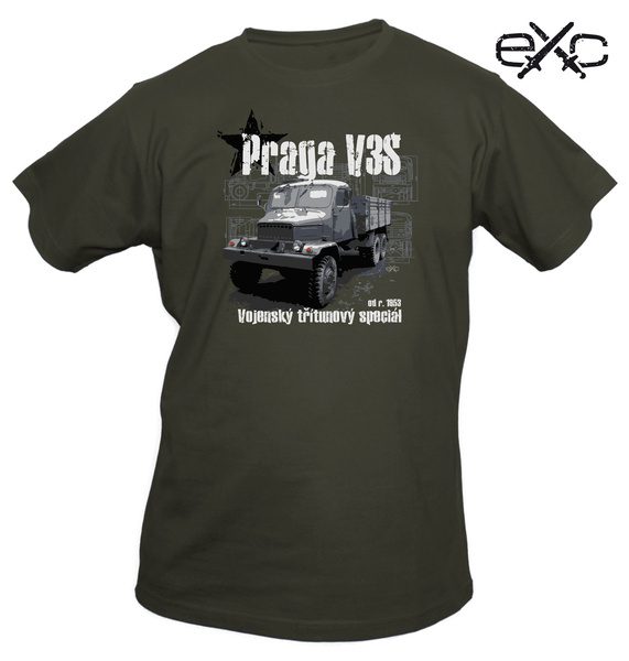 eXc tričko eXc - Praga V3S XXL kvalitní tričko s motivem armádní techniky   Limited Edition: Military Vehicles materiál: 100% bavlna Prát a žehlit po rubu! nové zboží