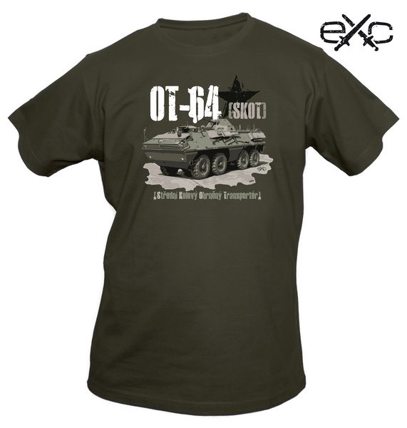 eXc tričko eXc - OT-64 XXL kvalitní tričko s motivem armádní techniky   Limited Edition: Military Vehicles materiál: 100% bavlna Prát a žehlit po rubu! nové zboží