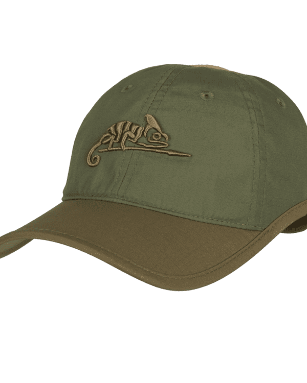 Helikon kšiltovka Helikon s logem R/S oliva/adaptive green Čepice baseball Logo Cap s výšivkou Helikon-Tex® vpředu.  Výstřihy přes uši umožňují velmi pohodlné nošení s brýlemi