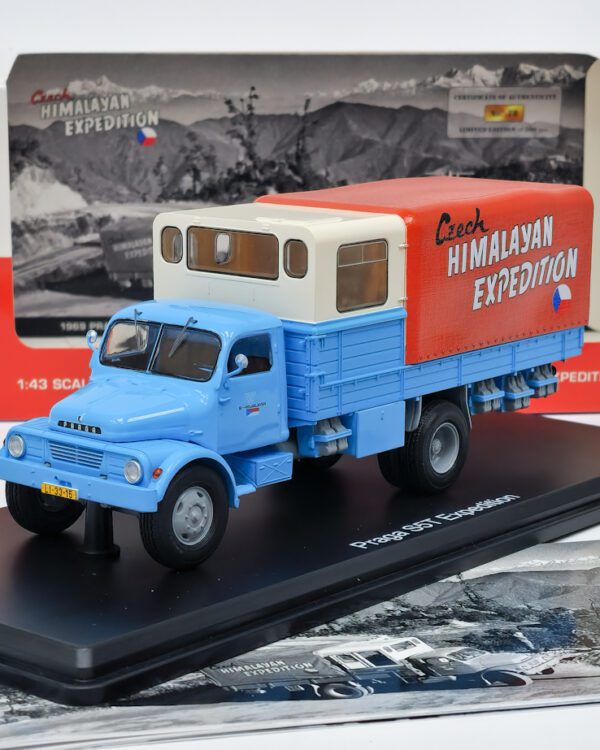 model Praga S5T Česká expedice Himaláj 1969 Praga S5T – Česká expedice Himálaj 1969 - CAL/Model DEPO 1:43  Sběratelský kovový model vozu Praga S5T