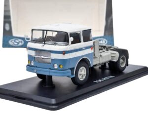 model Škoda Liaz 706 RTTN tahač-modrá/bílá SSM Sběratelský kovový model nákladního vozu Škoda LIAZ 706 RTTN