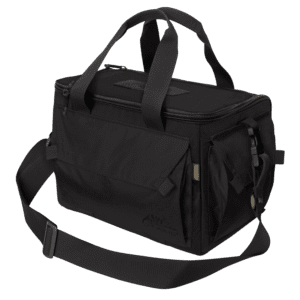 taška střelecká Helikon Range černá Range Bag® je kompaktní taška navržená odborníky pro přenášení velkého počtu zásobníků pušek a pistolí na střelnici. Má univerzální vložky - sáčky