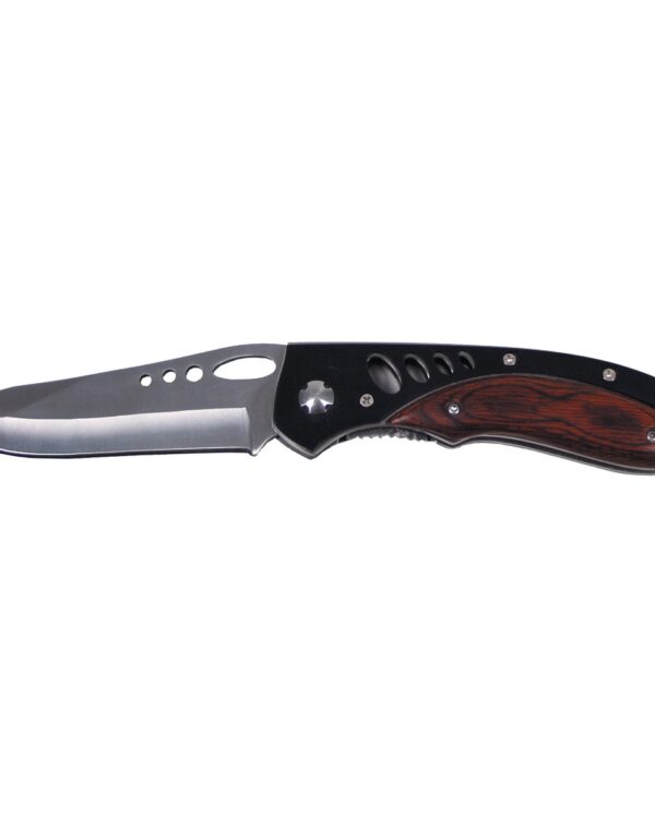MFH nůž zavírací děrované ostří nůž zavírací 45901 děrované ostří   kvalitní skládací nůž čepel z nerezové oceli kovová rukojeť  délka: cca 22