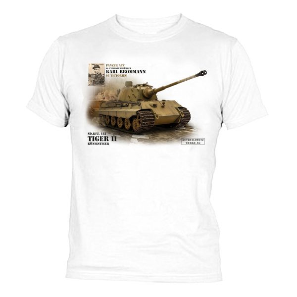 tričko NW II/Karl Brommann M Tiger II - nejtěžší bojově nasazený tank II. světové války