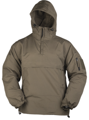 Mil-Tec bunda Combat Anorak letní oliva S Bunda Combat Anorak letní.   velká přední kapsa se zapínáním na zip dvě boční kapsy na ruce se zapínáním na zip stahovací šňůra v pase pružné manžety rukávů materiál: 100 % polyester