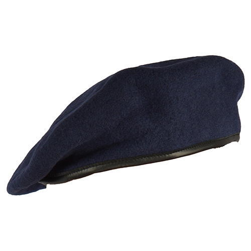 Originál AČR baret barevný nový - tmavě modrý 56-57 baret tmavě modrý   baret tmavě modrý originál používaný AČR baret má kožený okraj ve kterém je protažena šňůrka na ztažení složení: vrchní materiál 100%vlna