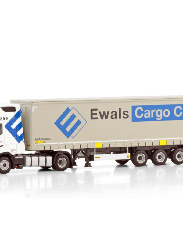 WSI Models model Volvo FH5 4x2 + návěs plachta EWALS kovový sběratelský model v měřítku 1:50 výrobce WSI models