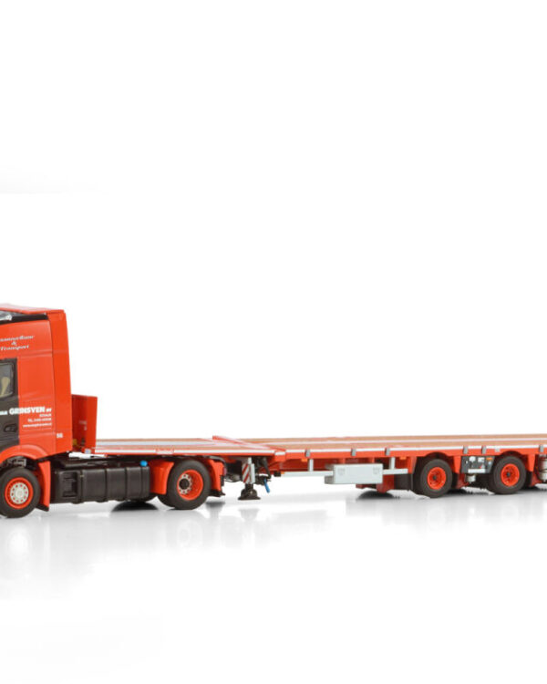 WSI Models model MB Actros MP5 Giga space 4x2 + mega trailer 3a Van Grinsven kovový sběratelský model v měřítku 1:50 výrobce WSI models
