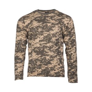 Mil-Tec tričko AT digital dlouhý rukáv XXXL klasické triko s dlouhým rukávem ve stylu US army materiál: 100% bavlna