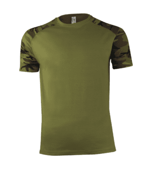 tričko pánské Military Raglan krátký rukáv XXXL tričko pánské Military Raglan krátký rukáv materiál: 100% česaná bavlna se silikonovou úpravou nové zboží   Tohle triko je rozumný kompromis pro tiskaře a vojáky. Pohodlně na něj umístíte svůj tiskový design a pro uživatele jsme vsadili raglánové rukávy