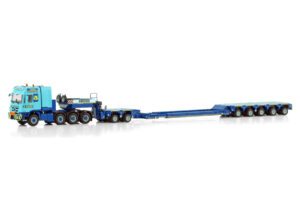 WSI Models model MB Actros MP3 8x6+Scheuerle intercombi Jinert kovový sběratelský model v měřítku 1:50 výrobce WSI models