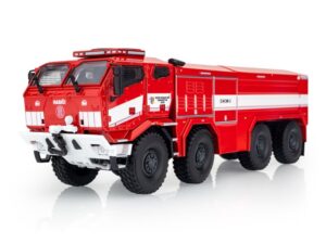 Kaden model Tatra 8x8 CZS 40 Titan Sběratelský a perfektně propracovaný kovový model s resinovou nástavbou v měřítku 1:43 s možností odklápění kabiny a kompletně odpruženého podvozku.   měřítko: 1:43 materiál: kov barva: červená ruční výroba vyrobeno v ČR výrobce: Kaden
