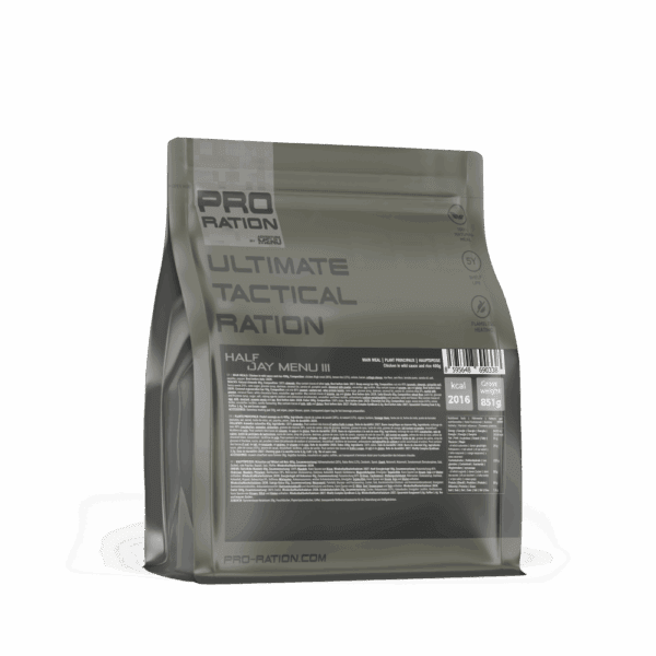 Adventure Menu balíček Ultimate Tactical Ration HALF DAY MENU III Kompletní potravinová dávka pro široké taktické a profesionální použití. Nejkvalitnější 100% přírodní jídlo a snacky