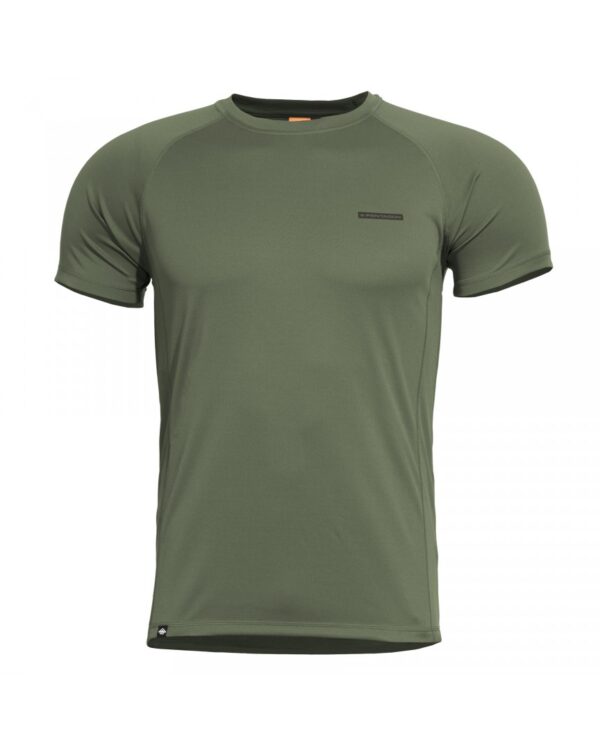Pentagon tričko Pentagon Bodyshock MK2 Olive Green XXL Vysoce aktivní produkt s nízkoprofilovými plochými švy pro pohodlné nošení přiléhavého střihu. Rychleschnoucí materiál s antibakteriálními vlastnostmi. Určeno pro vysoce aktivní sporty nebo venkovní použití.  SPECIFIKACE   100% polyester Rychleschnoucí materiál Bez zápachu Výstelky v podpaží Přiléhavý střih Ploché švy