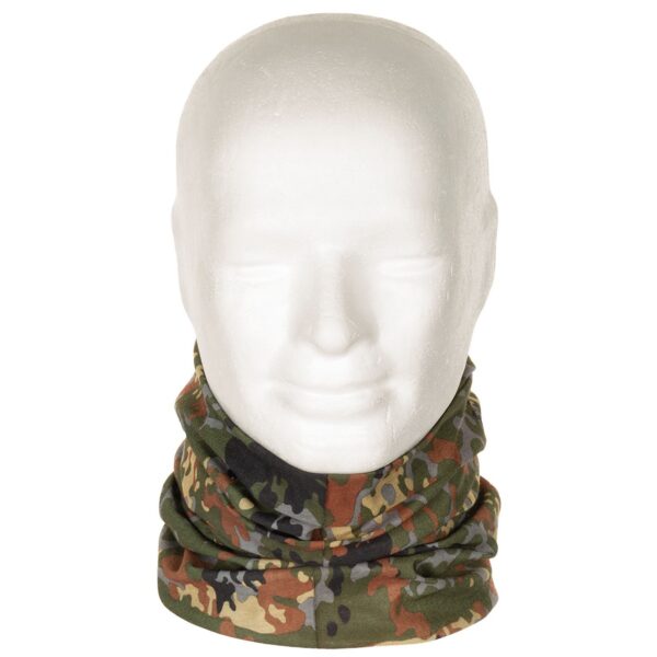 MFH šátek multifunkční BW Tubusový elastický multifunkční šátek v německém maskáčovém provedení BW FLECKTARN. Rychleschnoucí