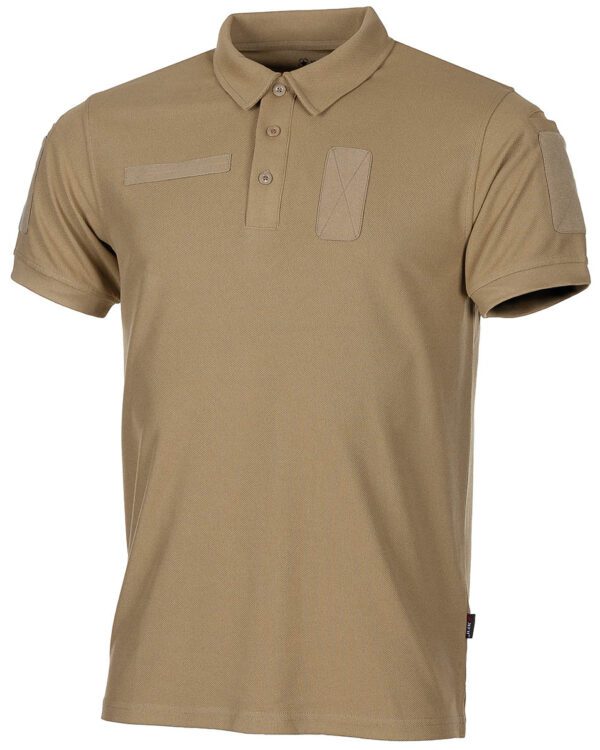 MFH polotričko Tactical Coolmax coyote XXXXL Polokošile vyrobená z odolného polyesteru. Tento materiál obsahuje 50 % vláken Coolmax