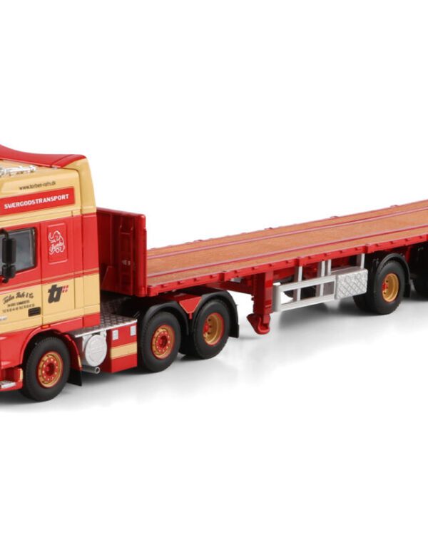 WSI Models model DAF XF 95 6x2+plato 3a Torben Rafn kovový sběratelský model v měřítku 1:50 výrobce WSI models